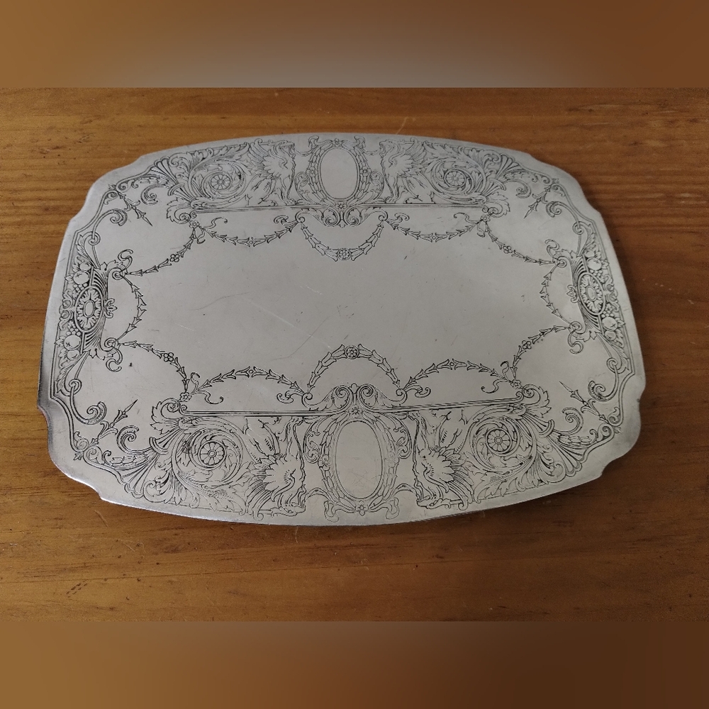 Vintage Reed & Barton EPNS  Silver Plated Footed Trivet/Hot-Plate